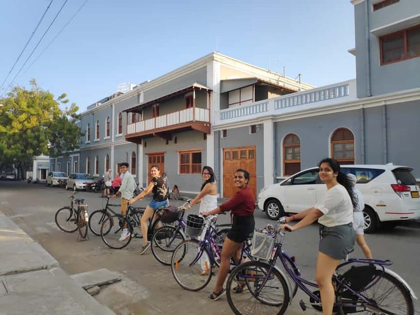 Heritage Bike tour of Pondicherry - Heritage Boulevard riding: French streets, Tamil texture, and photo-friendly stops