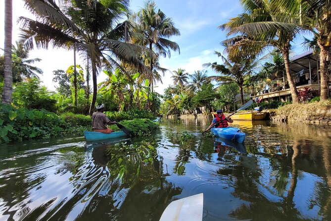 Kerala Backwater Village Kayaking Tour: Alleppey - Stop 2: Kainakary lake canals, toddy shop visit, and optional swimming