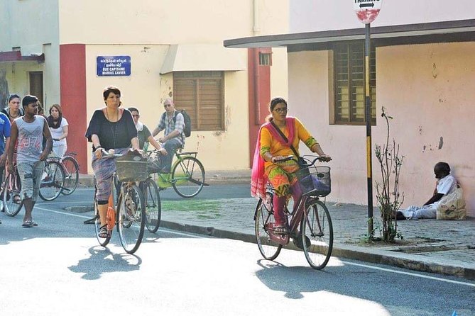 The Unique Pondicherry City Bike Tour - Riding comfort: old-school bikes, helmets, and group pace
